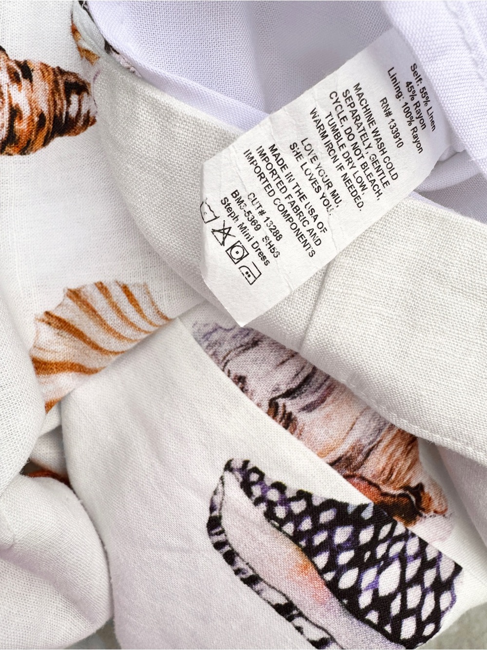 Show Me Your MuMu White Seashell-Print Mini Dress - Picture 8 of 8